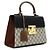 Padlock Gucci Supreme Borsa Tote con manico superiore e Borsa a tracolla con lucchetto Marrone - vista 4