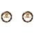 Chanel Orecchini rotondi CC Gold Nero  - vista 1