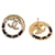 Chanel Orecchini rotondi CC Gold Nero  - vista 5