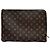 Louis Vuitton Borsa a pochette in pelle monogram Marrone