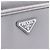 Prada Borsa a tracolla Messenger in pelle Saffiano con logo argento Season - vista 4