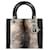 Dior Borsa Tote a Spalla Lady in Camoscio Medium Nera Nero  - vista 1
