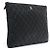 Chanel Clutch Classic Large in pelle d'agnello nera con CC argento Nero - vista 3