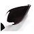 Chanel Clutch Classic Large in pelle d'agnello nera con CC argento Nero - vista 5