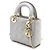 Borsa Lady Dior Mini Tote con tracolla a catena dorata Marrone - vista 2