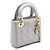 Borsa Lady Dior Mini Tote con tracolla a catena dorata Marrone - vista 3