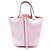 Hermès Picotan Rose Sakura Clemence Silver Rosa