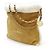 Chanel Borsa Tote in shearling nera con chip Arancione - vista 6