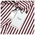 Céline T-shirt de manga comprida em algodão branco com riscas borgonha - vista 7