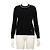 Chanel Langärmliger Kaschmir-Strickpullover für Damen in Schwarz