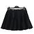 Dior Falda corta plisada de algodón negro para mujer con cinturón - vista 4