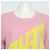 Gucci Rosa Baumwoll-T-Shirt mit Logo für Damen - Ansicht 2