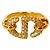 Dior Cubic Navy CD Gold Ring Größe