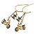 Chanel Orecchini Bike Charm CC D'oro - vista 5