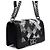Chanel Borsa a tracolla e crossbody Boy Medium in pelle verniciata nera con paillettes e catena argentata Nero - vista 4