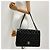 Chanel Borsa a spalla classica in pelle verniciata tono argento Nero - vista 4