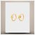 Céline Boucles d'oreilles Triomphe Sparkle Hoop Strass Laiton Finition Or - vue 6