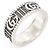 Gucci Anello largo GG Marmont in argento