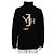 Yohji Yamamoto Black Rain Wollpullover Unisex Strick T-Shirt Schwarz