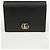 Gucci Tarjetero GG Marmont de piel Black Gold Negro - vista 2