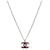 Chanel Collana CC Argento Rosa  - vista 2