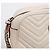 Gucci Borsa a tracolla Small Matelassé in pelle GG Marmont White Bianco - vista 3
