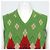 Gucci Herren-Strickweste aus Baumwolle mit Logo und grünem Argyle-Muster - Ansicht 2