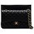 Chanel Borsa a tracolla con catena dorata Nero