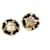 Chanel Orecchini rotondi CC Gold Nero  - vista 4