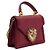 Dolce & Gabbana Picca borsa Devotion con manico superiore e logo cuore in vitello rosso - vista 4