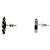Gucci Double Flower Silver Earrings - view 2