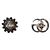 Gucci Double Flower Silver Earrings - view 3