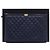 Chanel Clutch Boy Large in pelle di agnello blu navy