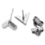 Louis Vuitton Orecchini Essential Silver Argento  - vista 4
