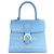 Delvaux Borsa Tote Brian Lettering MM Sky Blue