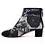 Chanel Stivaletti in camoscio blu navy Graffiti con logo CC - vista 4