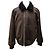 Burberry Shearling Collar Bomber Jacket Brown