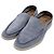 Loro Piana Mocassini in camoscio Summer Walk Grigio Marrone