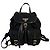 Prada Triangle Logo Nylon Backpack Black