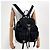 Prada Triangle Logo Nylon Backpack Black - view 3
