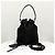 Prada Borsa Bucket in Nylon con Logo Triangle Nero - vista 3
