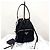 Prada Borsa Bucket in Nylon con Logo Triangle Nero - vista 4