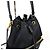 Prada Borsa Bucket in Nylon con Logo Triangle Nero - vista 7