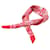 Louis Vuitton Sciarpa a fiori rosso e rosa