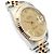 Rolex Orologio Combo da Uomo Datejust Linen Simple Index D'oro - vista 11