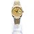 Rolex Orologio Combo da Uomo Datejust Linen Simple Index D'oro - vista 3