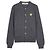 Comme Des Garcons Cardigan mit goldenem Herz-Patch Braun - Ansicht 8