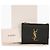 Saint Laurent Cartera tri-fold Iconic de cuero negro - vista 12