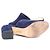 Tory Burch Mules e pantofole platform con zeppa in camoscio Blu - vista 12