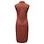 Burberry Vestido sin mangas a cuadros rojo coral Castaño - vista 3